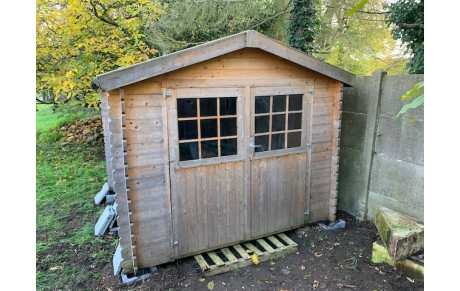 Travaux : &quot;réhausse de la cabane matériel&quot;