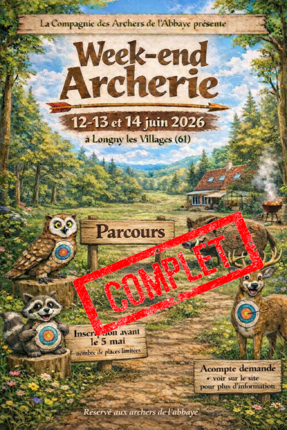 Week End Archerie !!! COMPLET !!!